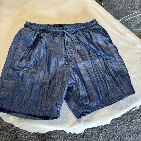 INC International Concepts Other - CLEARANCE! Like new. INC swim trunks crinkle blue, ready for the pool or beach!